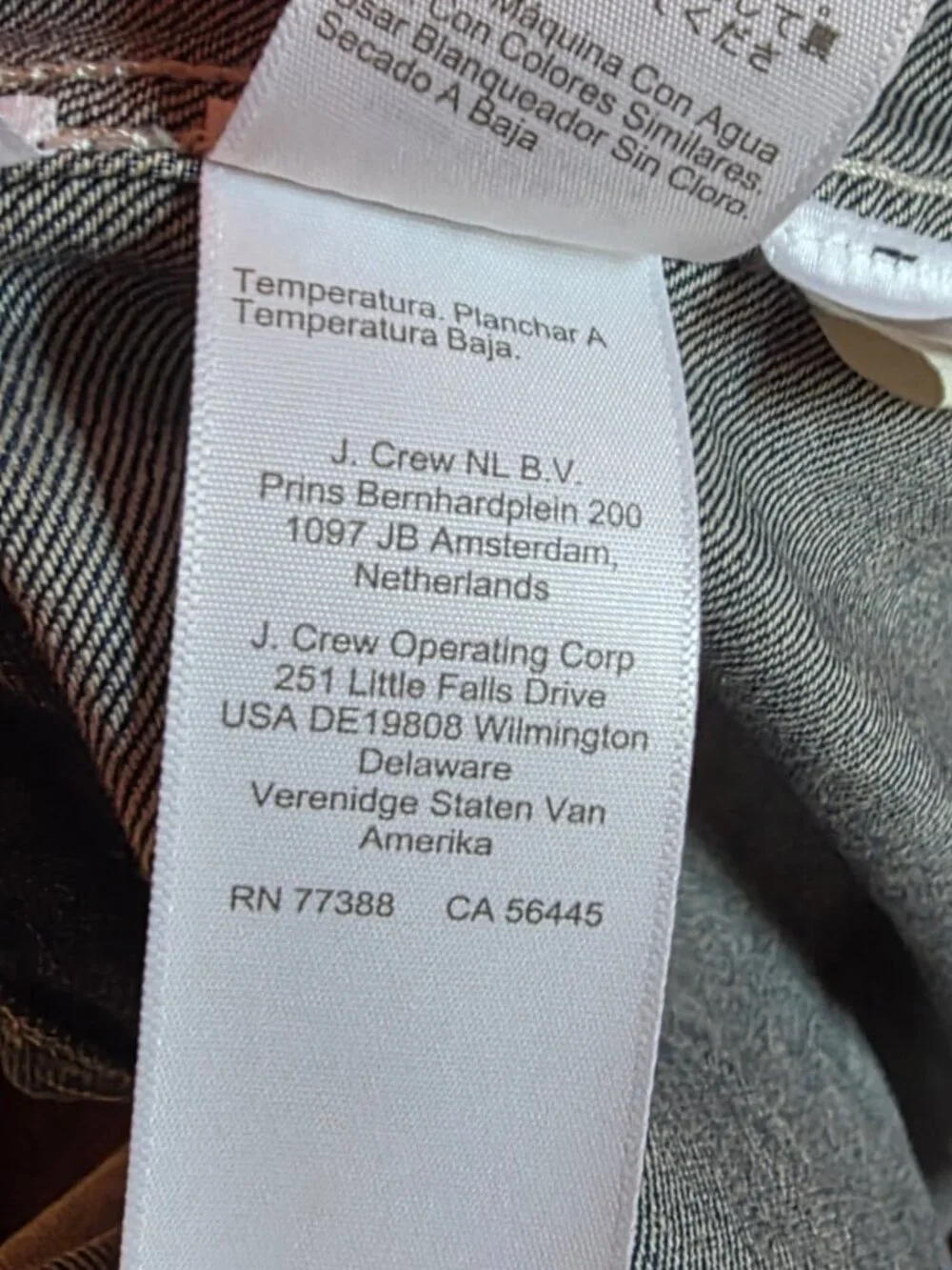 J.Crew Men's Sewn-In-The-USA Heavyweight Denim Workshirt / Small / CC102